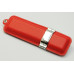  USB флешка из кожи, красная на 4 Гб