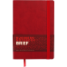  
Бизнес-тетради, блокноты: Блокнот деловой BRIEF А5, 96л., линия, обложка искусственная кожа, красный
