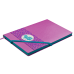  
Бизнес-тетради, блокноты: Блокнот деловой LOLLIPOP LOGO2U А5, 96л., клетка, обложка искусственная кожа, розовый