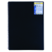  
Бизнес-тетради, блокноты: /Книжка записн. на пруж. CLASSIC А6, 80л., кл., 60г/м2, черный, пластик. обл