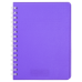  
Бизнес-тетради, блокноты: /Книжка записн. на пруж. "BRIGHT" А6, 60л.,кл., пластик.обл., фиолетовый