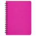  
Бизнес-тетради, блокноты: /Книжка записн. на пруж. "BRIGHT" А6, 60л.,кл., пластик.обл., розовый