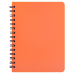  
Бизнес-тетради, блокноты: /Книжка записн. на пруж. "BRIGHT" А6, 60л.,кл., пластик.обл., оранжевый