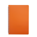  
Бизнес-тетради, блокноты: /Книжка записн. на пруж. "BRIGHT" А5, 60л.,кл., пластик.обл., оранжевый
