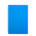  
Бизнес-тетради, блокноты: /Книжка записн. на пруж. "BRIGHT" А5, 60л.,кл., пластик.обл., голубой